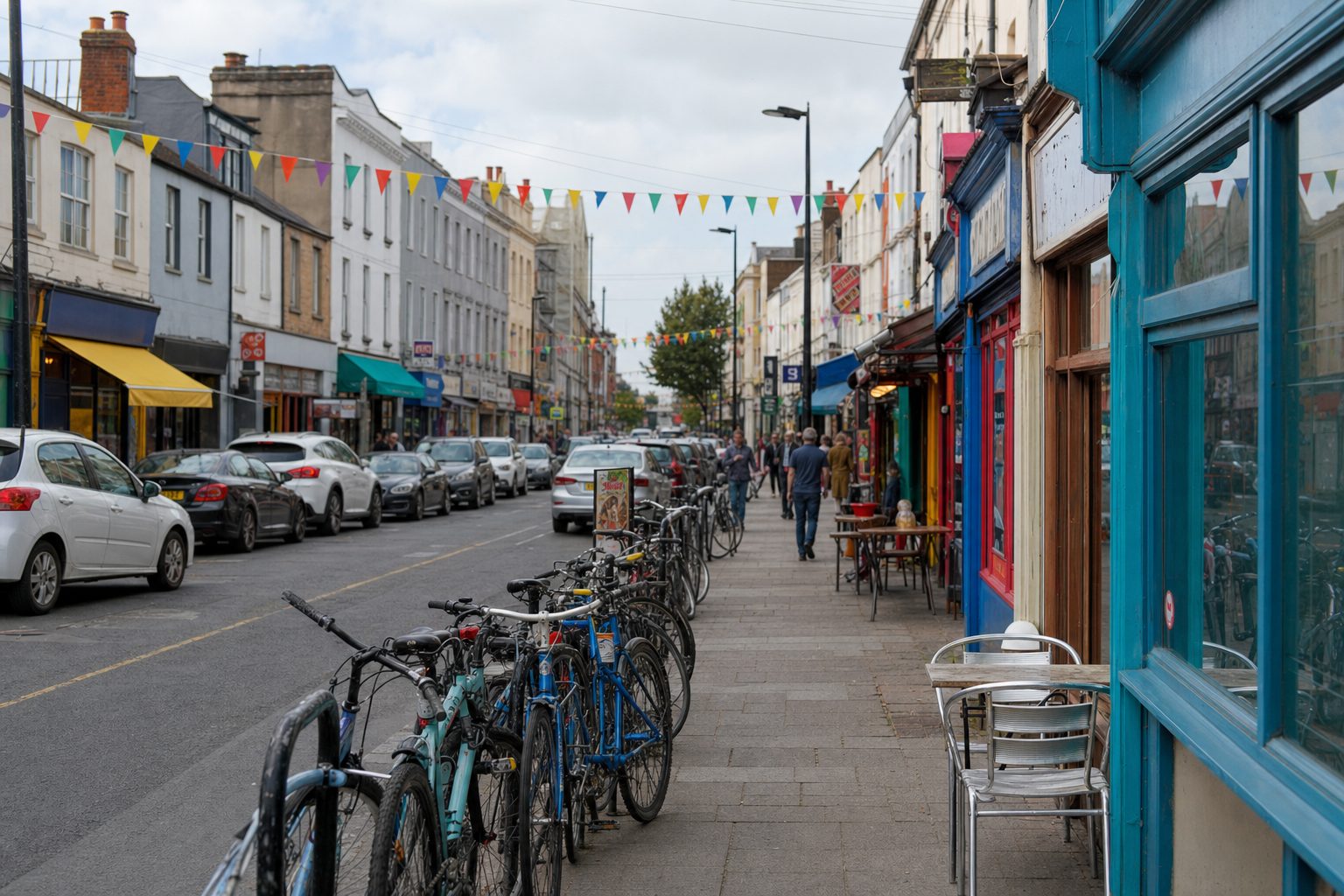 The independent restaurant strip on Cowley Road, East Oxford